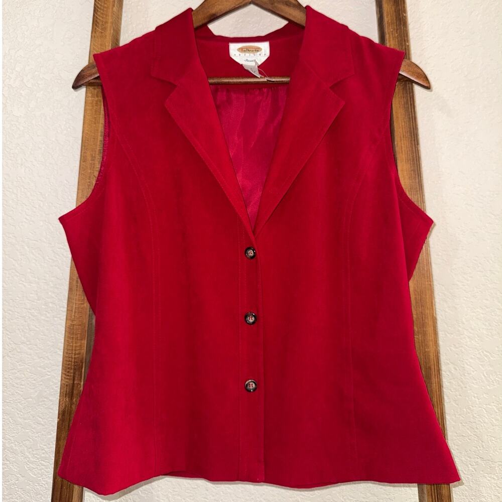 Talbots Petites Stretch Vest Small Minimalist Office wear